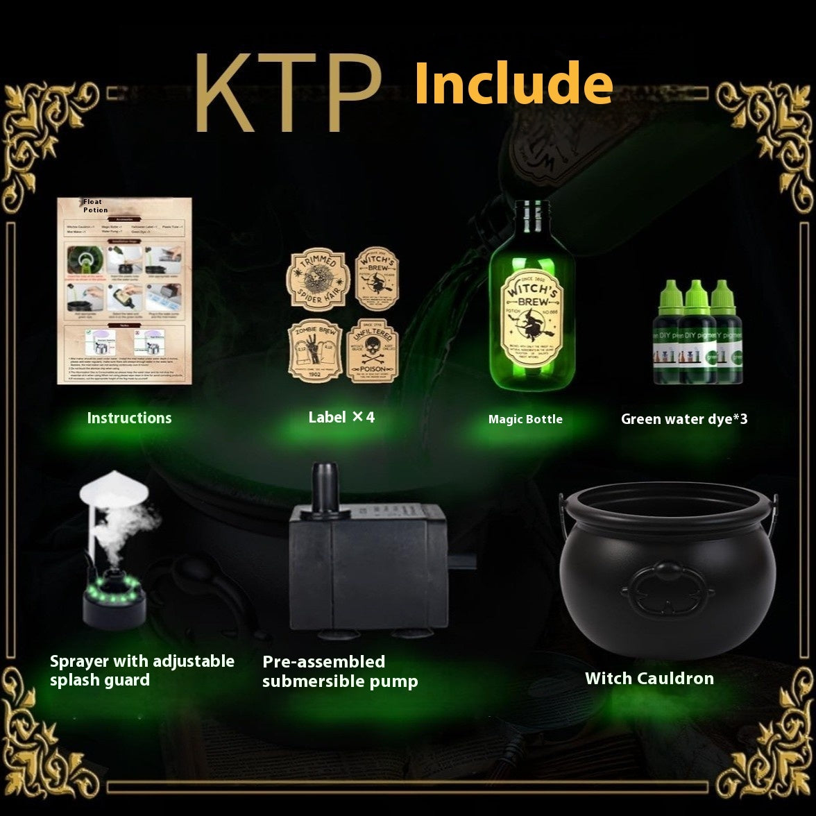 Halloween Festival Decoration Magic Floating Bottle And Diffuser